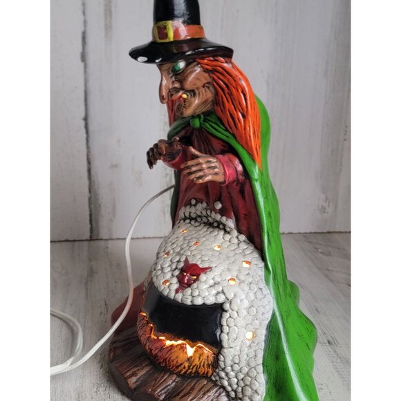 Vintage witch cauldron devil potion ceramic Halloween home cauldron - Picture 3 of 9
